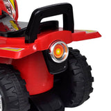 Quad à chevaucher enfant rouge avec son et lumière 