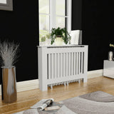 vidaXL Cache-radiateurs 2 pcs blanc MDF 172 cm