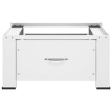 vidaXL Socle pour machine à laver Blanc