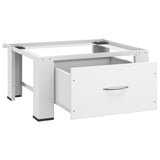 vidaXL Socle pour machine à laver Blanc