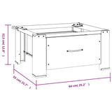 vidaXL Socle pour machine à laver Blanc