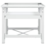 vidaXL Socle pour machine à laver Blanc