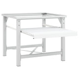 vidaXL Socle pour machine à laver Blanc