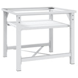 vidaXL Socle pour machine à laver Blanc