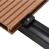 vidaXL Panneaux de terrasse avec accessoires WPC 20 m² 2,2 m Marron  