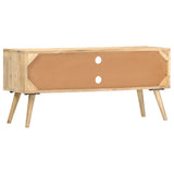 vidaXL Meuble TV 100x30x45 cm bois massif de manguier