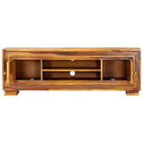 vidaXL Meuble TV 118x30x40 cm Bois de Sesham massif 