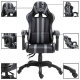 vidaXL Chaise de jeu Gris Similicuir