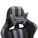 vidaXL Chaise de jeu Gris Similicuir