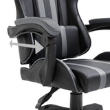 vidaXL Chaise de jeu Gris Similicuir