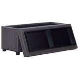 vidaXL Pouf de rangement 87,5 cm Rouge bordeaux Similicuir