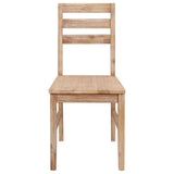 vidaXL Chaises à manger lot de 2 bois d'acacia solide