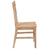 vidaXL Chaises à manger lot de 2 bois d'acacia solide