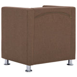 vidaXL Fauteuil cube Vert Tissu