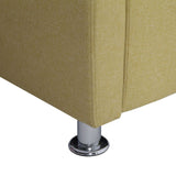 vidaXL Fauteuil cube Vert Tissu