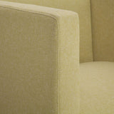 vidaXL Fauteuil cube Vert Tissu