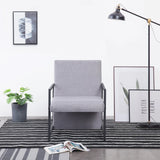 vidaXL Fauteuil gris clair tissu (plusieurs options disponibles)