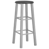 vidaXL Ensemble de bar 3 pcs Bois et acier Noir