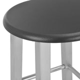 vidaXL Ensemble de bar 3 pcs Bois et acier Noir