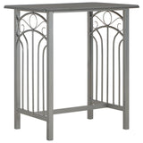 vidaXL Ensemble de bar 3 pcs Bois et acier Noir