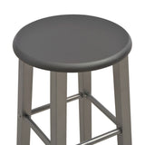 vidaXL Ensemble de bar 3 pcs Bois et acier Noir