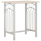 vidaXL Ensemble de bar 3 pcs Bois et acier Noir