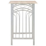 vidaXL Ensemble de bar 3 pcs Bois et acier Noir