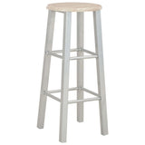 vidaXL Ensemble de bar 3 pcs Bois et acier Noir