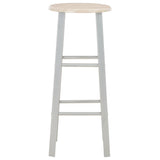vidaXL Ensemble de bar 3 pcs Bois et acier Noir