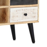 vidaXL Meuble TV 115x30x47 cm Bois massif de manguier