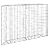 vidaXL Lit surélevé à gabion en trapèze Acier galvanisé 80x20x100 cm