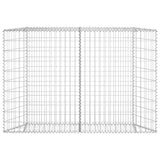 vidaXL Lit surélevé à gabion en trapèze Acier galvanisé 80x20x100 cm