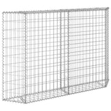 vidaXL Lit surélevé à gabion en trapèze Acier galvanisé 80x20x100 cm