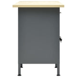 vidaXL Établi Noir 160x60x85 cm Acier