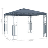 vidaXL Tonnelle 400 x 300 cm Anthracite