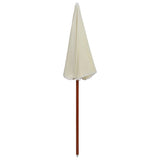 vidaXL Parasol avec mât en acier 180 cm Taupe