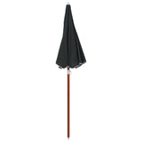 vidaXL Parasol avec mât en acier 180 cm Taupe