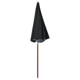 vidaXL Parasol avec mât en acier 180 cm Taupe