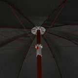 vidaXL Parasol avec mât en acier 180 cm Taupe