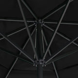 vidaXL Parasol blanc aluminium 500 cm