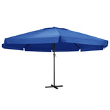 vidaXL Parasol blanc aluminium 500 cm