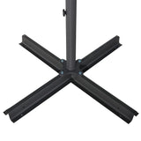 vidaXL Parasol blanc aluminium 500 cm