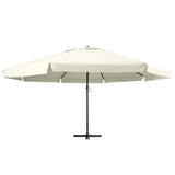 vidaXL Parasol blanc aluminium 500 cm