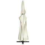 vidaXL Parasol blanc aluminium 500 cm