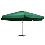 vidaXL Parasol blanc aluminium 500 cm