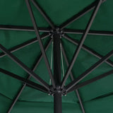 vidaXL Parasol blanc aluminium 500 cm