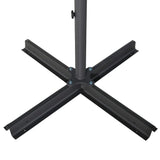 vidaXL Parasol blanc aluminium 500 cm