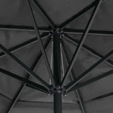 vidaXL Parasol blanc aluminium 500 cm