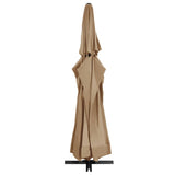 vidaXL Parasol blanc aluminium 500 cm