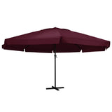 vidaXL Parasol blanc aluminium 500 cm